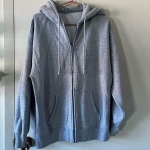 TNA cozy mega fleece full zip sweater